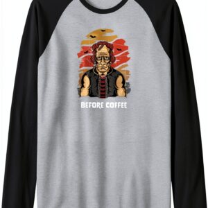 Halloween Frank Maglia Unisex con Maniche Raglan – Happy Halloween-0