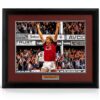 Fotografia firmata a mano Frank McAvennie WHU Legend 16x12 AFTAL COA-0