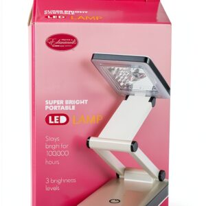 Frank A. Edmunds FAE Super Bright Portable LED Lamp-White/Black-0