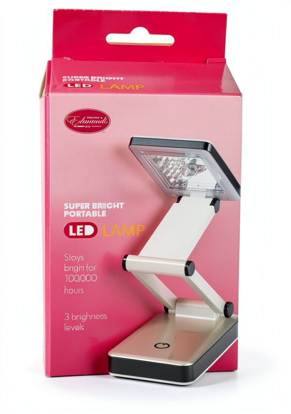 Frank A. Edmunds FAE Super Bright Portable LED Lamp-White/Black-0
