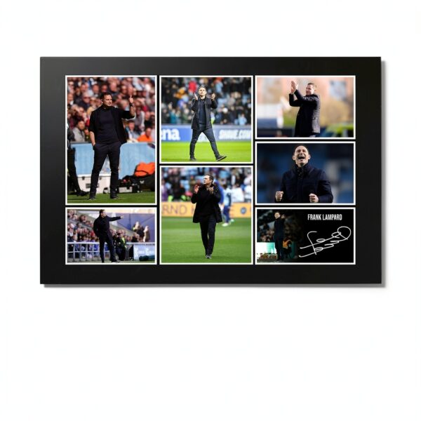 RJR PRINTS Stampa fotografica autografata di Frank Lampard - Coventry City Star Football Manager, 30,5 x 20,3 cm, con una firma prestampata che sarebbe un regalo eccellente per qualsiasi fan.-1
